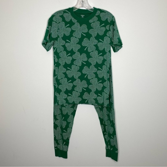 Carter's Other - Carter’s Green Shamrock Dots Adult 100% Snug Fit Cotton Pajama Set